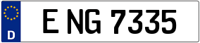 Trailer License Plate